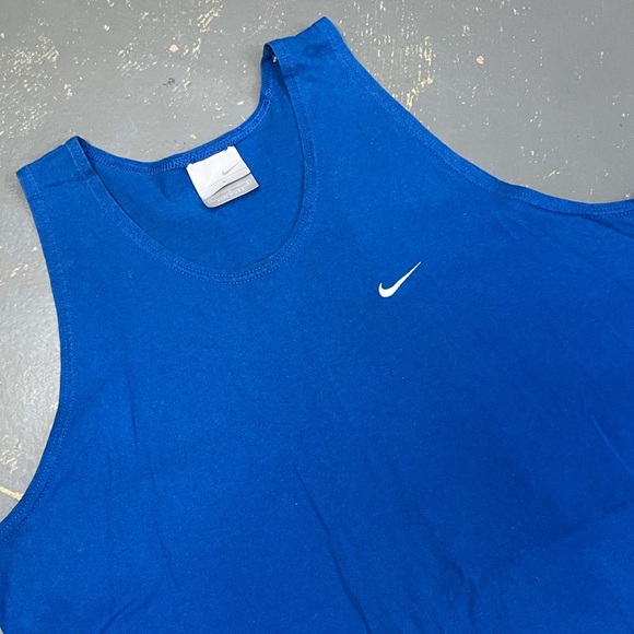 Nike USA Tank Top Cotton Royal Blue Large Shirt Fitness Work Out - Picture 3 of 8
